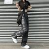 Bear Printed Cargo Jeans Y2K Streetwear s vysokým pásom 90S Baggy Jeans Ženy Nohavice Rovné džínsy