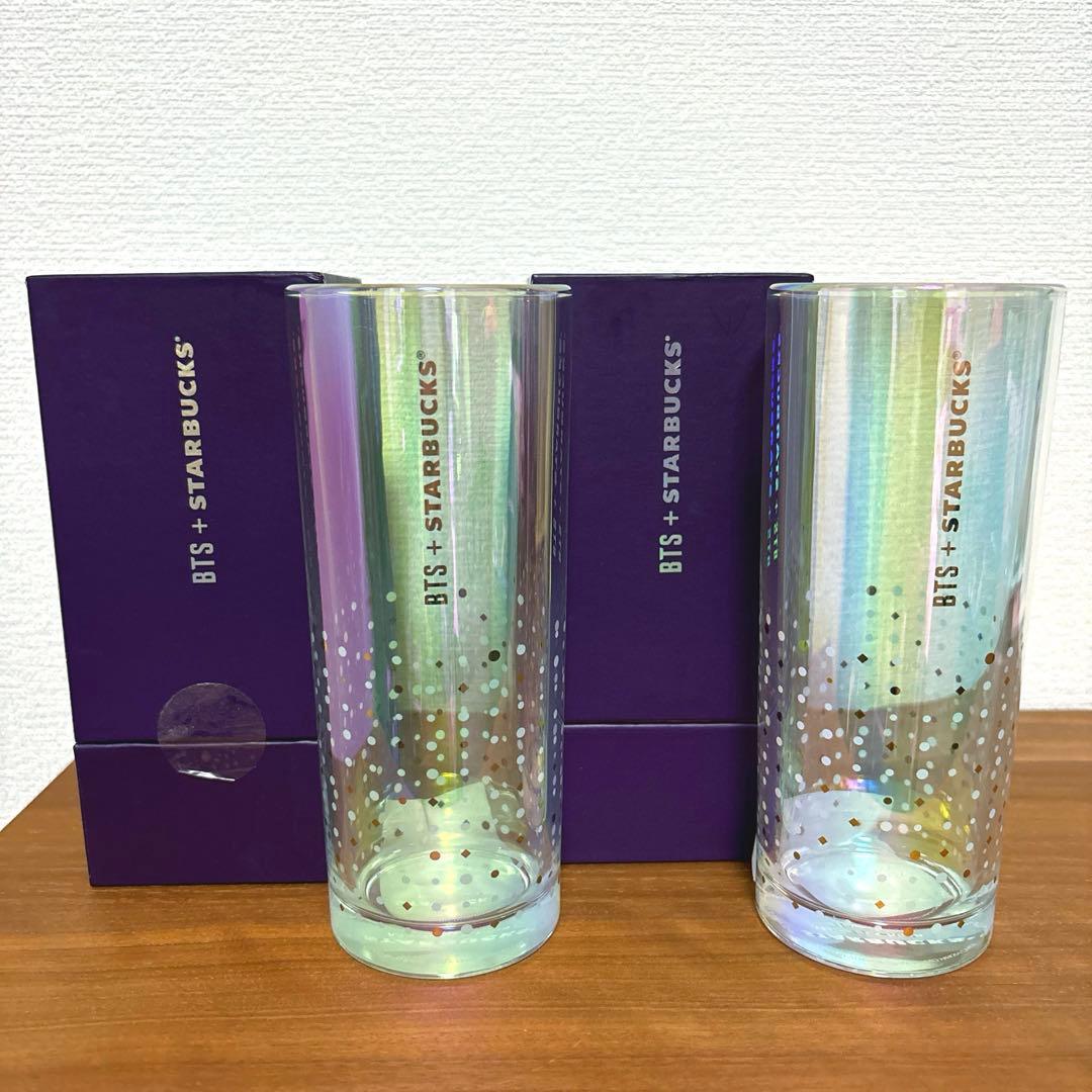 [USED] BTS STARBUCKS Collaboration Real Gold Glass Mug (Korean Limited Edition)