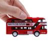 Kid Metal Diecast Cars Toys Pull Back 1:43 Double Decker London Bus Toy Gift