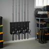 Compacts Vertical Wall Mounted Fishing Rod Storage Rack Rod Mount Brackets Fishing Rod Wall Organizers For Organization