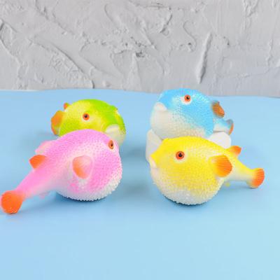 Reißfestes Quetschspielzeug, multifunktionales, leichtes Kugelfisch-Form-Sensorikspielzeug zum Entspannen
