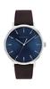 Quartz Uncompromising Blue Quartz Men's Watch Style, Brown, Watch.