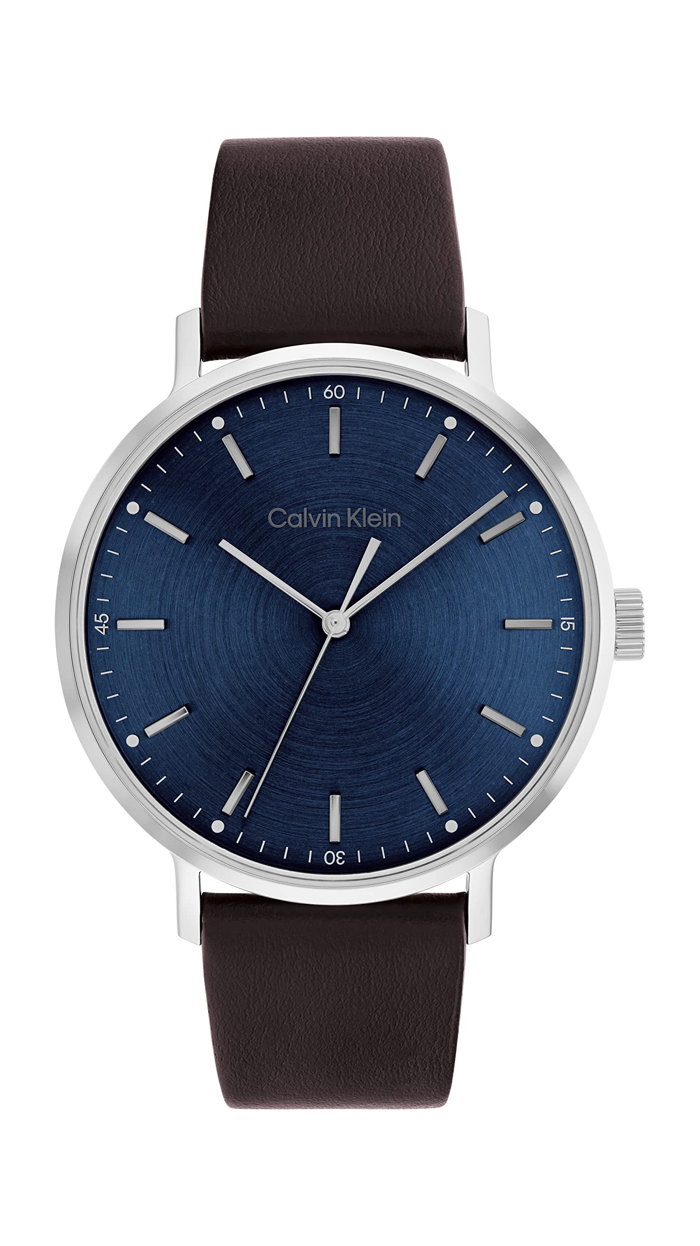 Calvin Klein Quartz Uncompromising Blue Quartz Men s Watch Style, Brown, Watch.