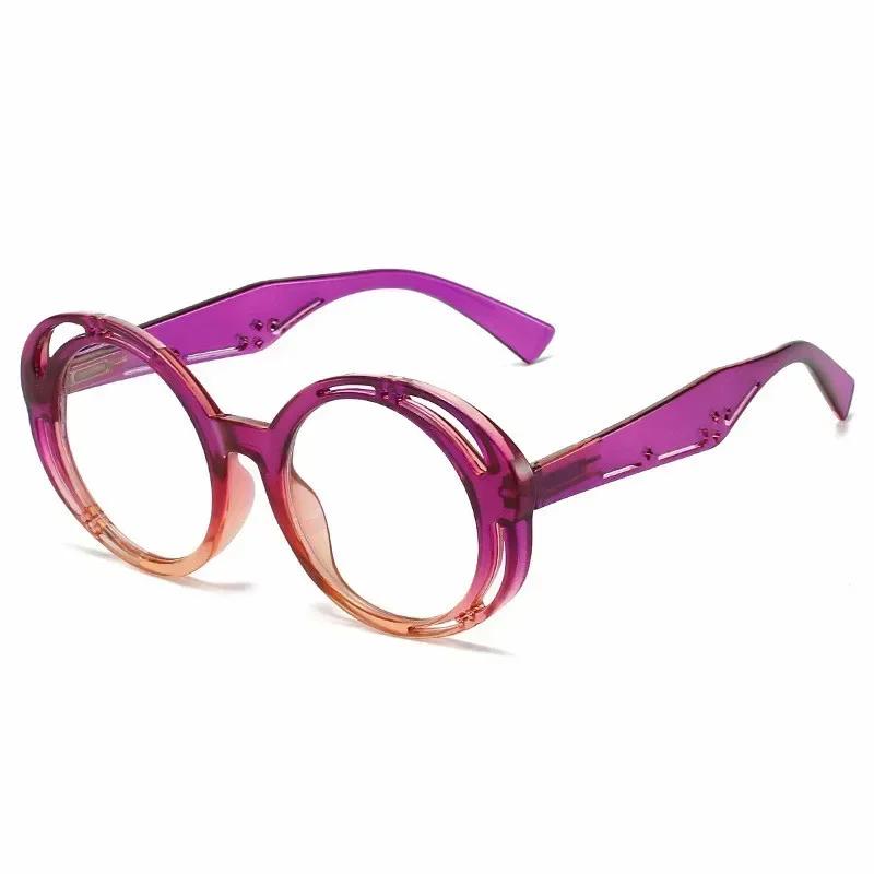 

New Large Round Frame Reading Glasses Women S Men S New Fashion Presbyopia Glasses High-Quality Color Frame Glasses 0 To 4.0 +4.0