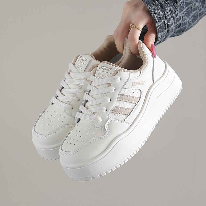 

2025 autumn new ins Korean version breathable little white shoes female students platform versatile casual sports board shoes MXF03 35