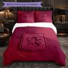 Aston Villa Football 3 Piece Bedding Set Soft Duvet Cover Set with Pillowcases Printed Bedroom Decor Set for Home