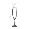 ZISIZ Japanese Style Clear Plastic Red Wine Glass
