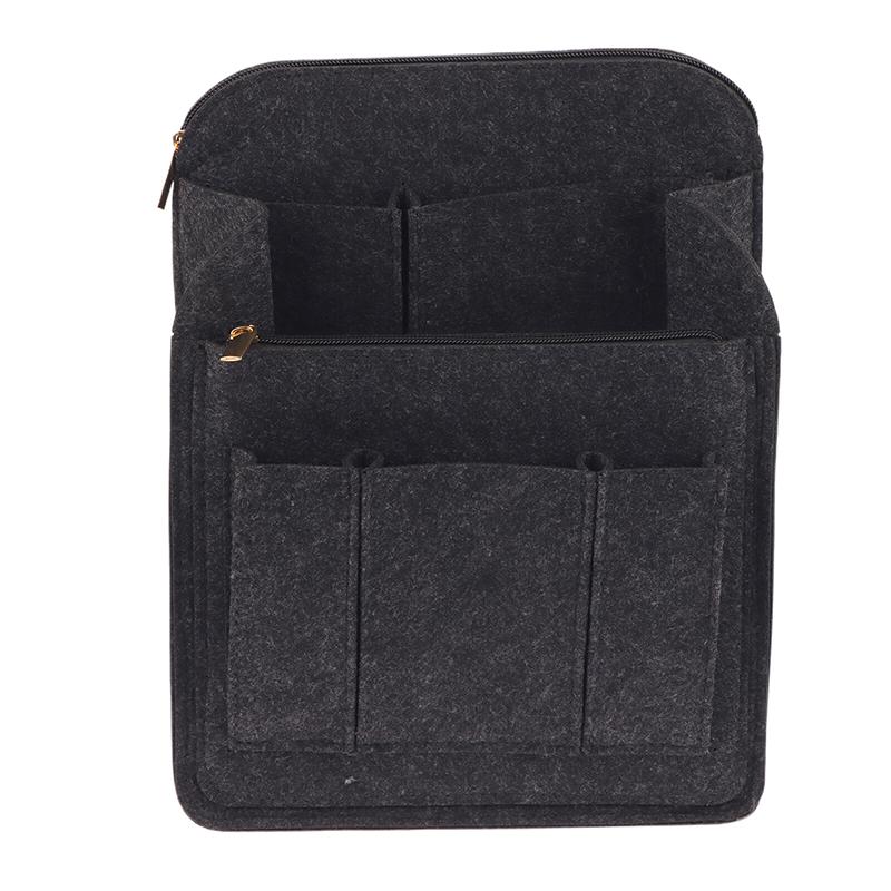 Traveling Backpack Insert Storage Bags Handbag Backpack Liner Make Up Organizer Bag Insert Women'S Felt Toiletry Cosmetic Bag