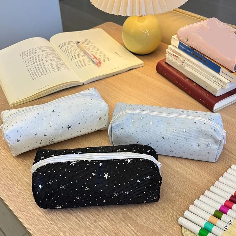 1Pcs Large Capacity Portable Pen Bag Pencil Pouch New Angle Wings Pencil Case School Supplies Student Stationery Storage Bag