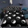 Gossip Duvet Cover King Boho Trippy Psychedelic Art Quilt Cover Microfiber Traditional Ying Yang Theme Bedding Set For Girl Boys