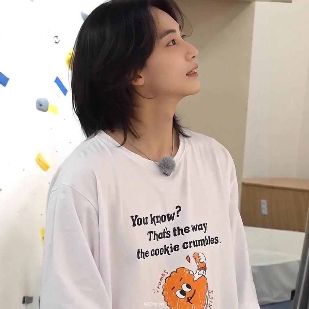 Seventeen Yoon Jeonghan Unisex Cotton Short-Sleeved T-Shirt, Korean Style, Loose Fit, Summer Half-Sleeve