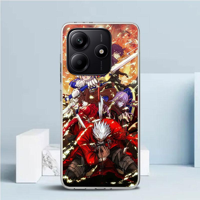 Fate Zero Stay Night Gilgamesh Phone Case For Xiaomi Redmi Note 15 14 14S 13 12S 12 Pro Plus 11S 11 11T 11E 10S 10 + Soft TPU Ba