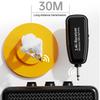 2.4G Wireless Musical Instruments Microphone 30M Range Clip-on Saxophone Microphone System Multi-Purpose Instrument Condenser Pick Up Receiver