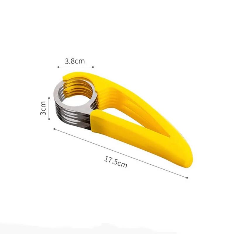 Stainless Steel Banana Cutter: All-in-One Fruit, Vegetable, Sausage Slicer for Salads - Must-Have Kitchen Gadget Kitchen Gadgets