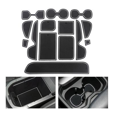 For Toyota RAV4 2019 ~ 2022 XA50 Anti-Slip Gate Slot Cup Mat Car Door Groove Pad Interior Accessories