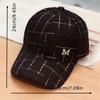 1pc Women'S Fabric White Letter Casual Cute Baseball Cap Suitable for Travel