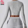 Womens Seamless Long Sleeve Crop Top Yoga Running Pilates Gym Workout - Ultra Stretch Modal Spandex