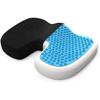 Anti-bedsore Coccyx Cushion for Buttocks with Breathable Gel, Ergonomic Memory Foam Orthopedic Seat Cushion