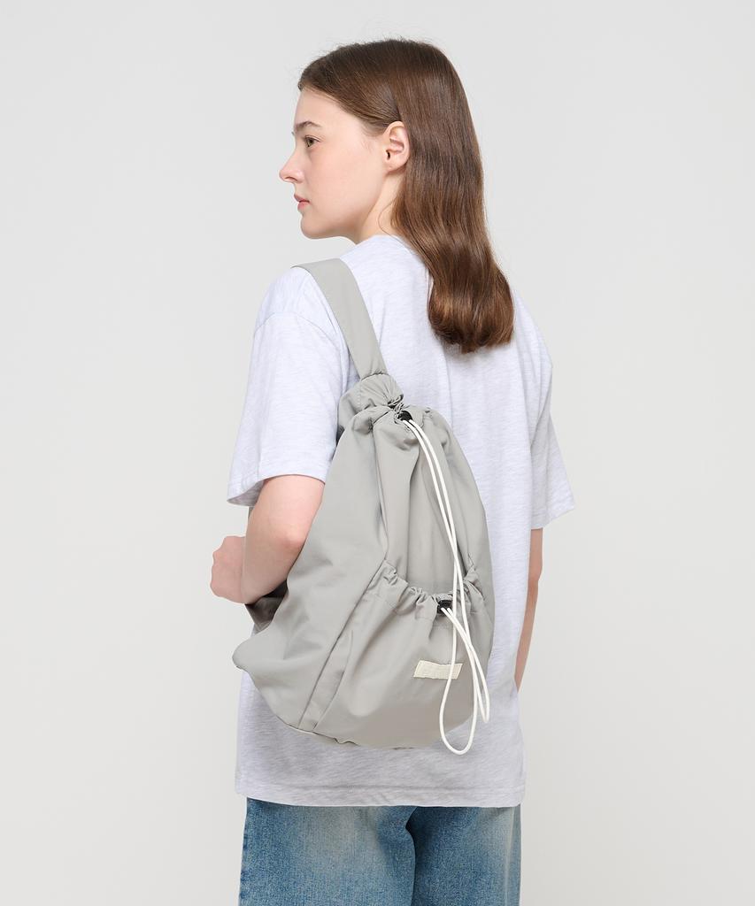 Roidesrois String Pocket Sling Backpack (Grey)
