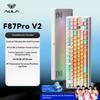 Aula F87 Pro V2 Custom Mechanical Keyboard Wireless Triple Mode Bluetooth Silent Rgb Backlit Gaming For Pc Computer Esports