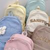 Contrasting colors cute versatile schoolbag female college student cute simple fashion backpack female junior high school student lightweight backpack