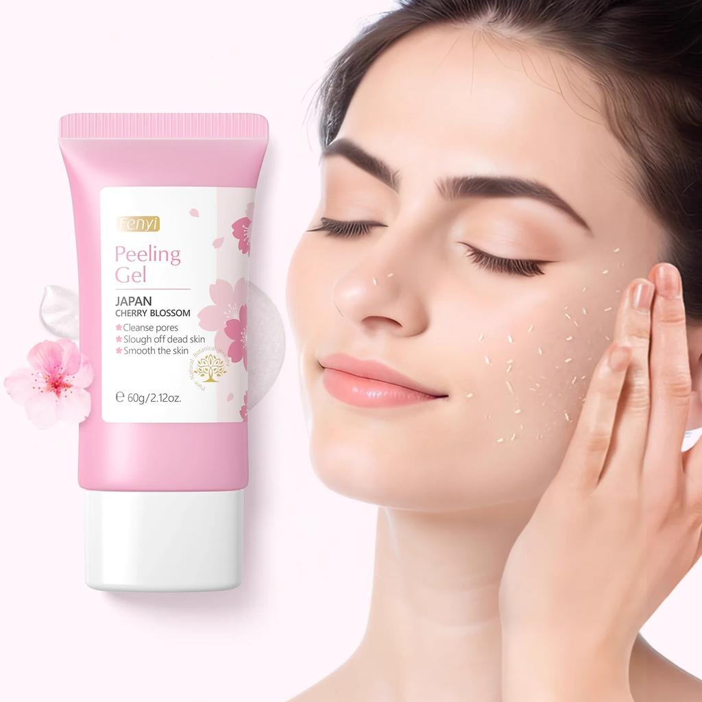 Sakura Face Hloubkově čisticí exfoliační gel Péče o pleť Bělící hydratační krém Oprava Obličejový peeling Péče o pleť 60g
