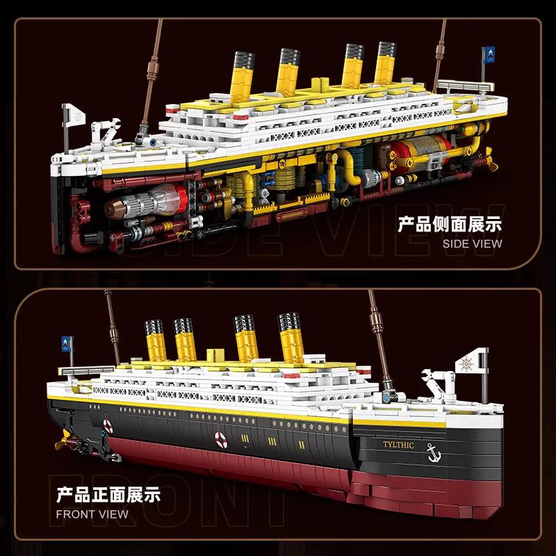 MOC Creative Titanic Semi-Mechanical Building Blocks Model Educational Desktop Decoration Bricks for Adults Gift