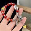 Blessing Accessories New Year Bangle Buddha Women's Wrist Jewelry Red Beads Bracelet  Women