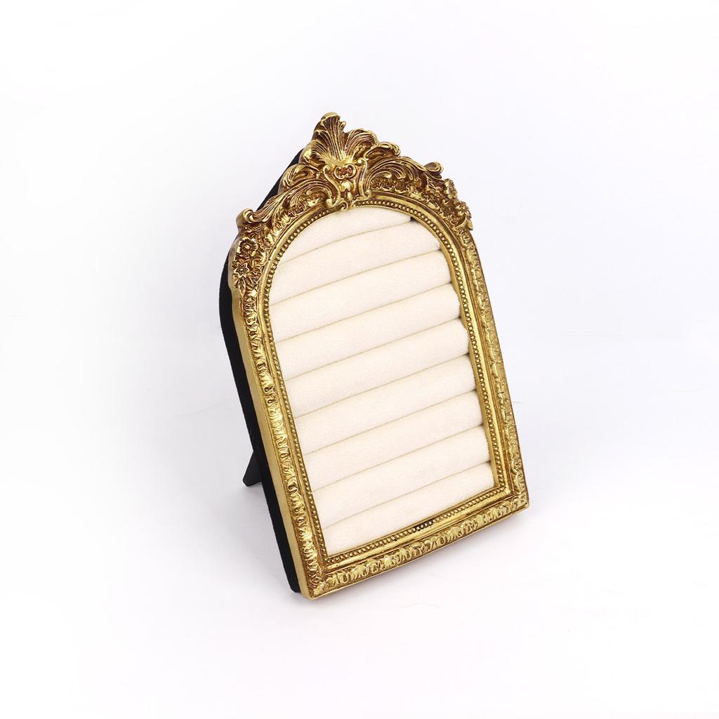 Vintage Jewelry Storage Shelf Velvet Earring Ring Shelves Jewelry Frame Display Shelves Home Decoration Display Cabinet