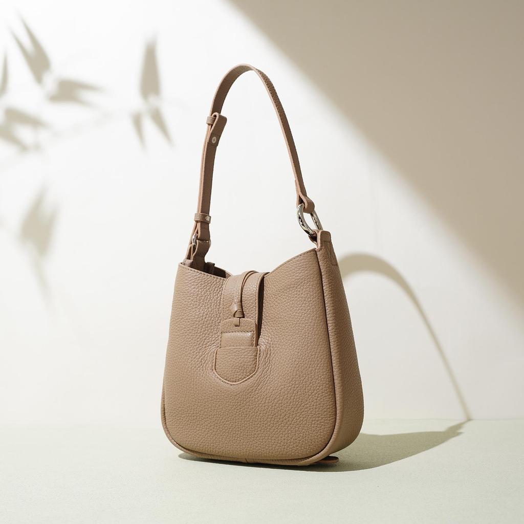 Single-shoulder Bag, Spring Fashion and Versatile Bucket Bag, Large-capacity Commuting Soft Leather Handbag, Crossbody Bag