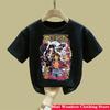 New One Pieces Luffy Summer Short Sleeve Anime Printed Tshirt Children Summer Cool Streetwear Boy Girl Kids Short Sleeve Tops