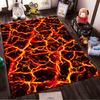 Bodenmatte mit feurigem Lavamuster, geeignet als rutschfeste Matte für das Wohnzimmer oder das Sofa im Schlafzimmer