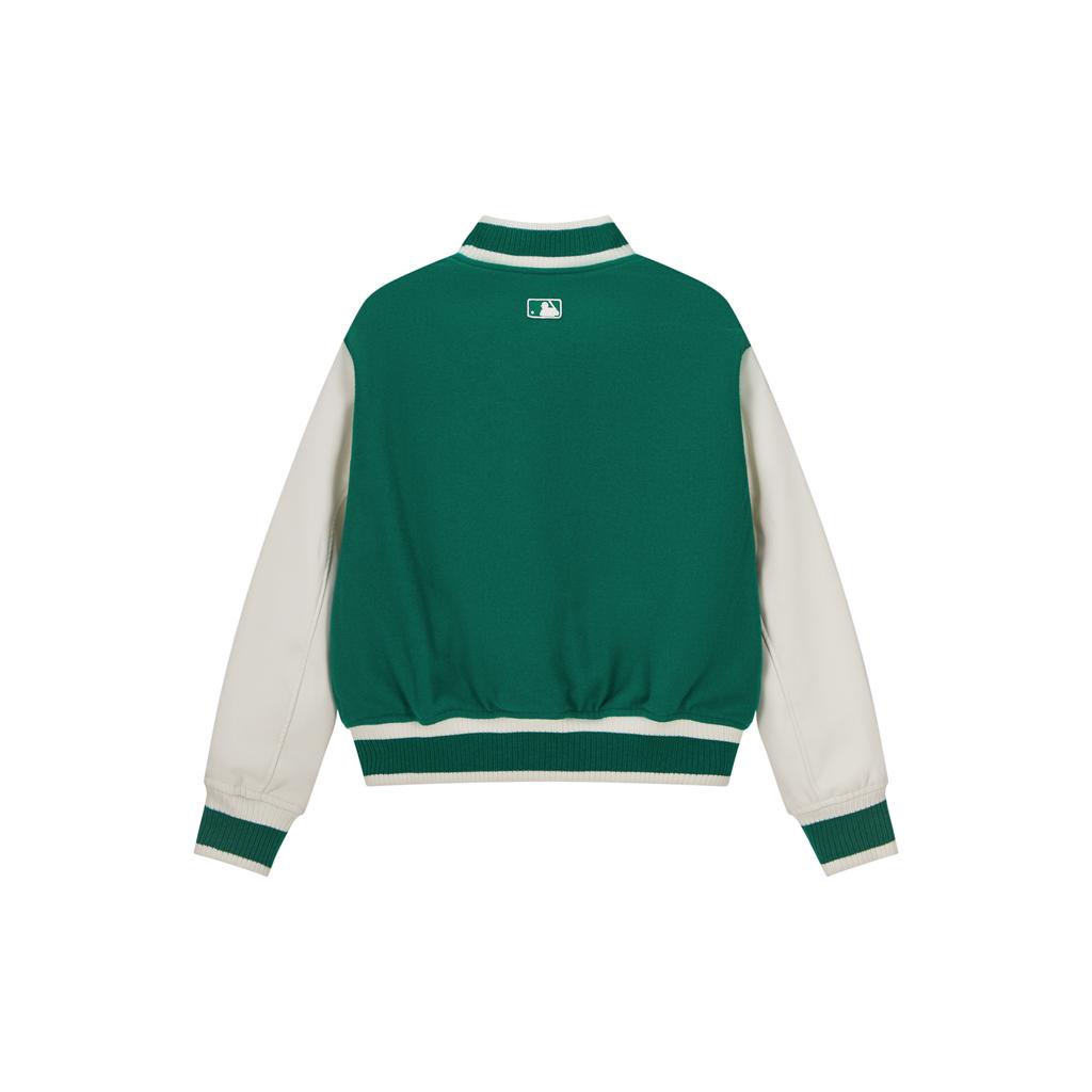 New MLB Baseball Jacket Coat Women's Green 3FJPV0134-07GNL