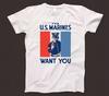 The US Marines Want You T Shirt 835 World War 1 Recruitment Poster France Army