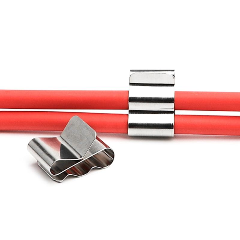 50 Stück Solarmodul Drahtklemmen Edelstahl Kabelklemmen Set PV Modul Kabelmanagement für Solaranwendung Anhänger Boot