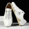 Fashion Handmade Leather Casual Men Shoes Design Lace Up Sneakers Man Loafers Breathable Soft Leather Shoes Men Driving Shoes