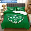 3PCS Asse Saint-etienne Crest Bedding Set 2D Printing (Includes 1 Duvet Cover + 2 Pillowcases Coreless), Bedroom decor,Fan gift