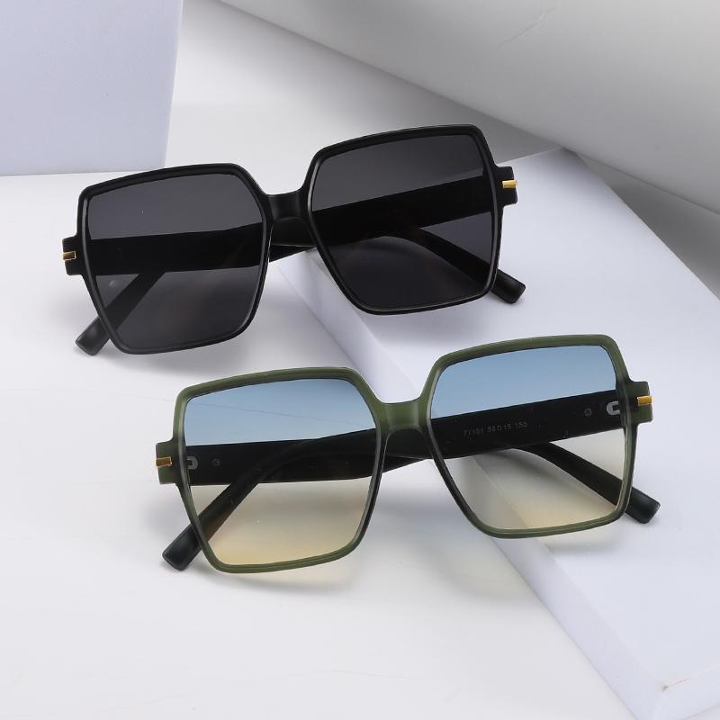 Gradient Large Frame Square Sunglasses Women Men High Quality Exquisite Luxury Brand Sun Glasses Travel Lady Man Glasses UV400