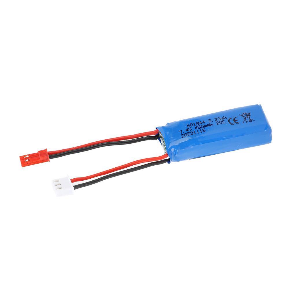 7.4V 450mAh Lithium Battery For K979/K989/K999/K969 1/28 RC Cars Long Lasting Power Lipo Battery Wit