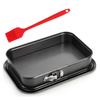 Extra Large Leak-Resistant Rectangular Cake Baking Pan with Non-Stick Easy-Release Base - Sturdy Carbon Steel Bakeware Large Springform Cake Mold