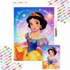Diamond Painting Kit Full Diamond Round Snow White Decor Home Decor Craft Gift