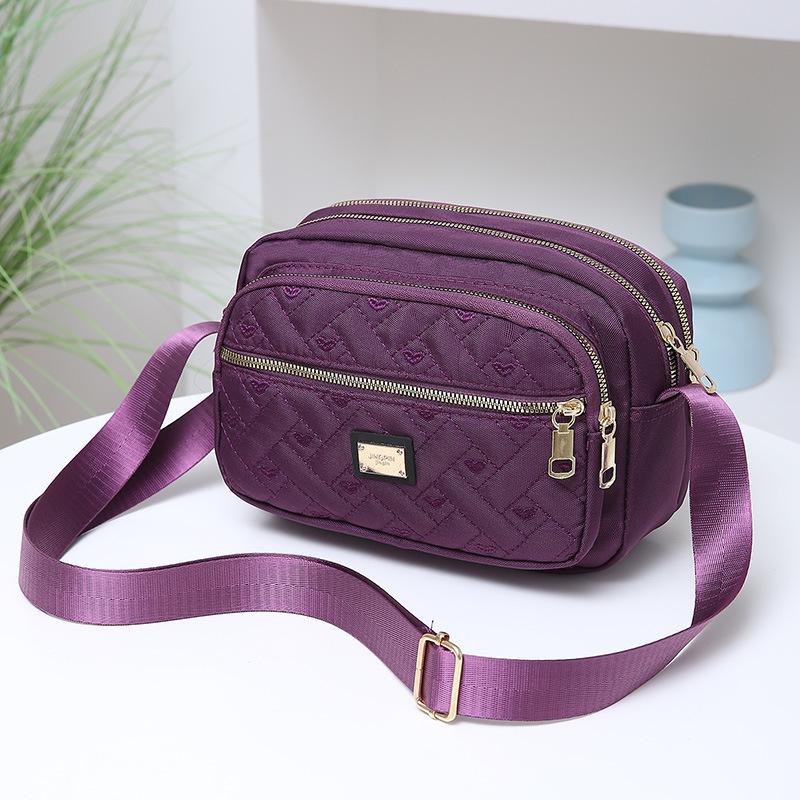 Multi Layer Crossbody Bag for Women Women's Bag Oxford Cloth Shoulder Bag Mom Canvas Bag Casual Small Bag