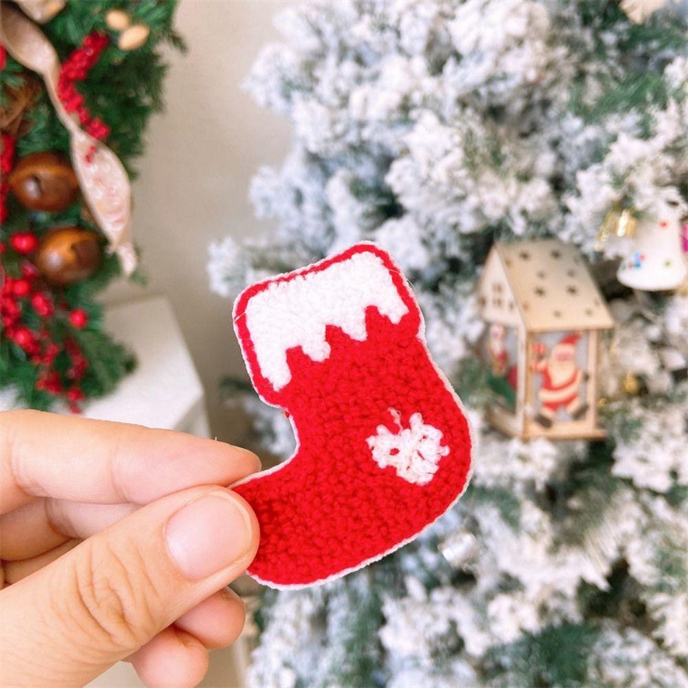 Gloves Christmas Hair Clip Snowman Santa Claus Hairpin Jewelry Plush Xmas Barrettes Christmas