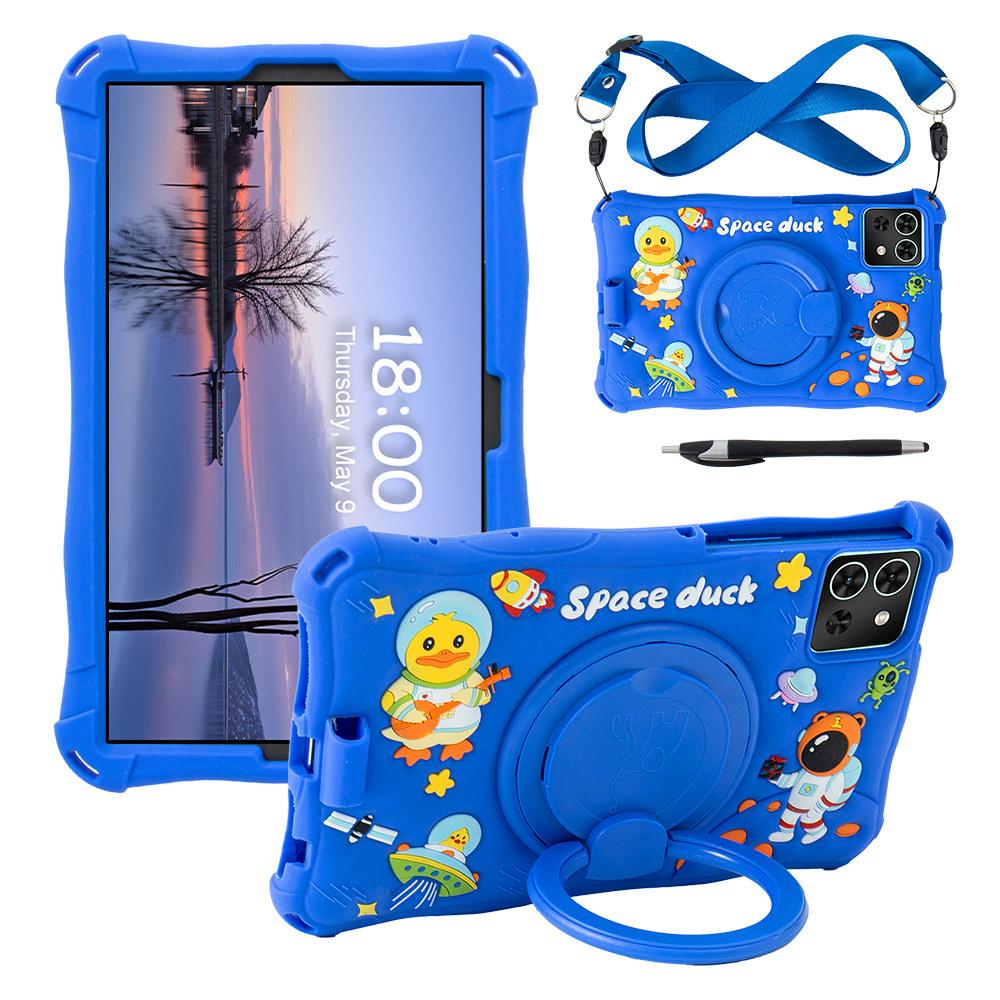 Rotating Cartoon Soft Case for Samsung Galaxy Tab A7 Lite A9 8.7inch SM-T220 T225 SM-X110 X115 Silicone Kids Stand Tablet Cover