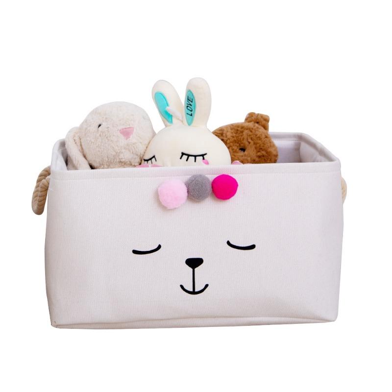 Duże Pudełko do Przechowywania z Tkaniny z Zapięciem na Sznurek Składane Pudełko Organizacyjne Pudełko do Przechowywania Ubrań