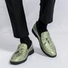 Frühlingsneue große Fransen-Lederschuhe über den Füßen, spitz zulaufendes Lackleder, Business-Freizeitschuhe, Hochzeitsschuhe, Herrenschuhe