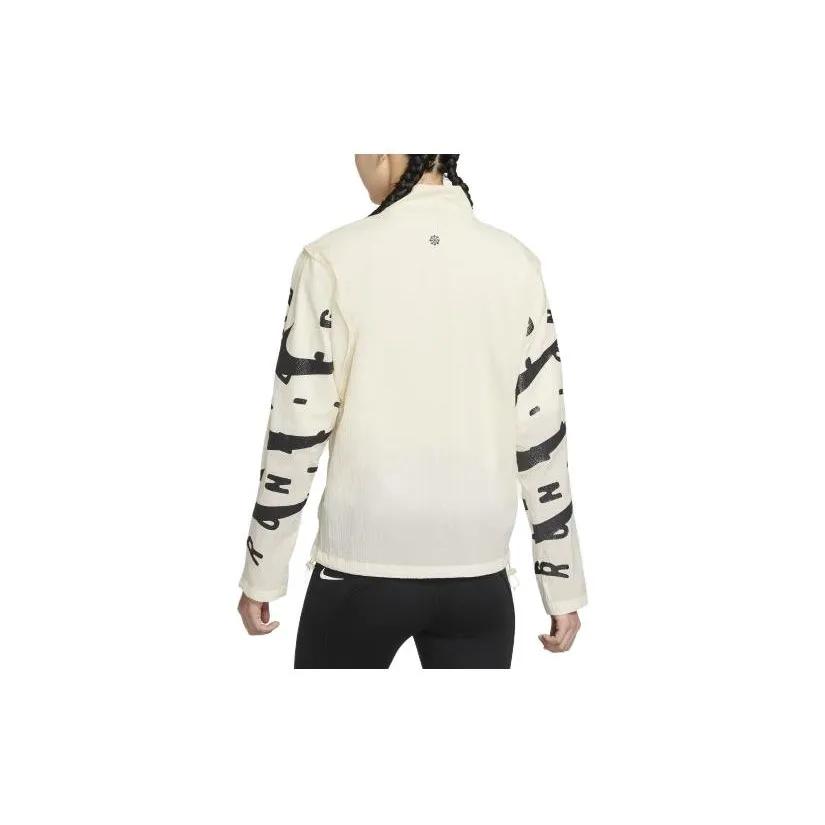 Nike Jackets Women's Coconut Milk White Stand Collar Moderate Other (Unisex) Jackets DX0326 113