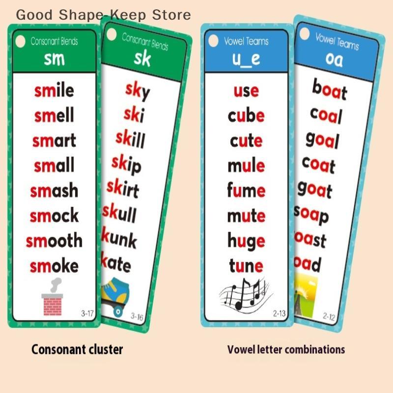 Montessori Phonics Teaching Assistants - 60 Word Index Card Sets for English Vocabulary Enhancement