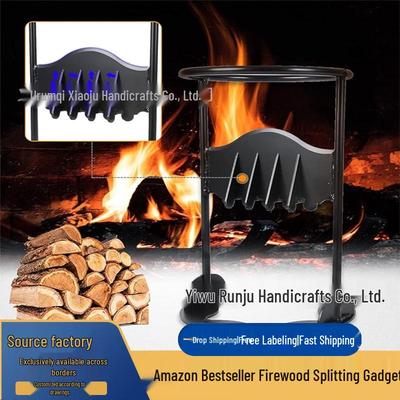 Portable Firewood Splitter: Efficient Manual Wood Separator for Outdoor and Household Use