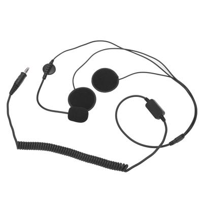 Helmet Headset Microphone Portable Dynamic Noise Reduction 2 Meters Extension Cord Full Face Helmet